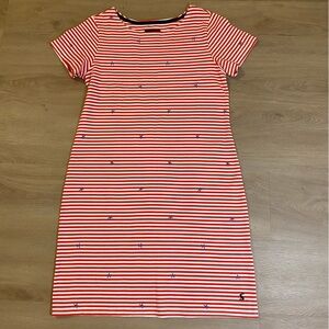 Jules Red/White Stripes & Blue Star Dress Size 6